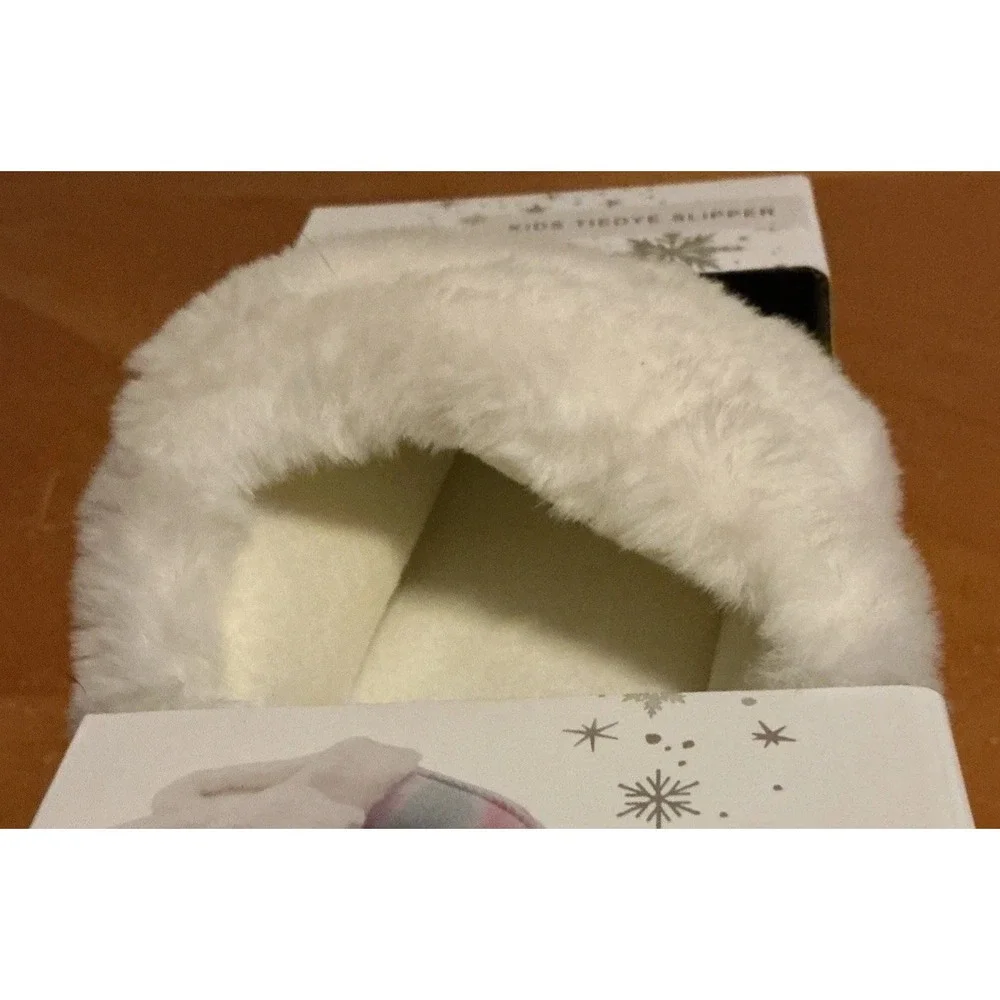 Festive Voice Collection Kids Tie Dye Slippers, 13-1 Size, New In‎ Package